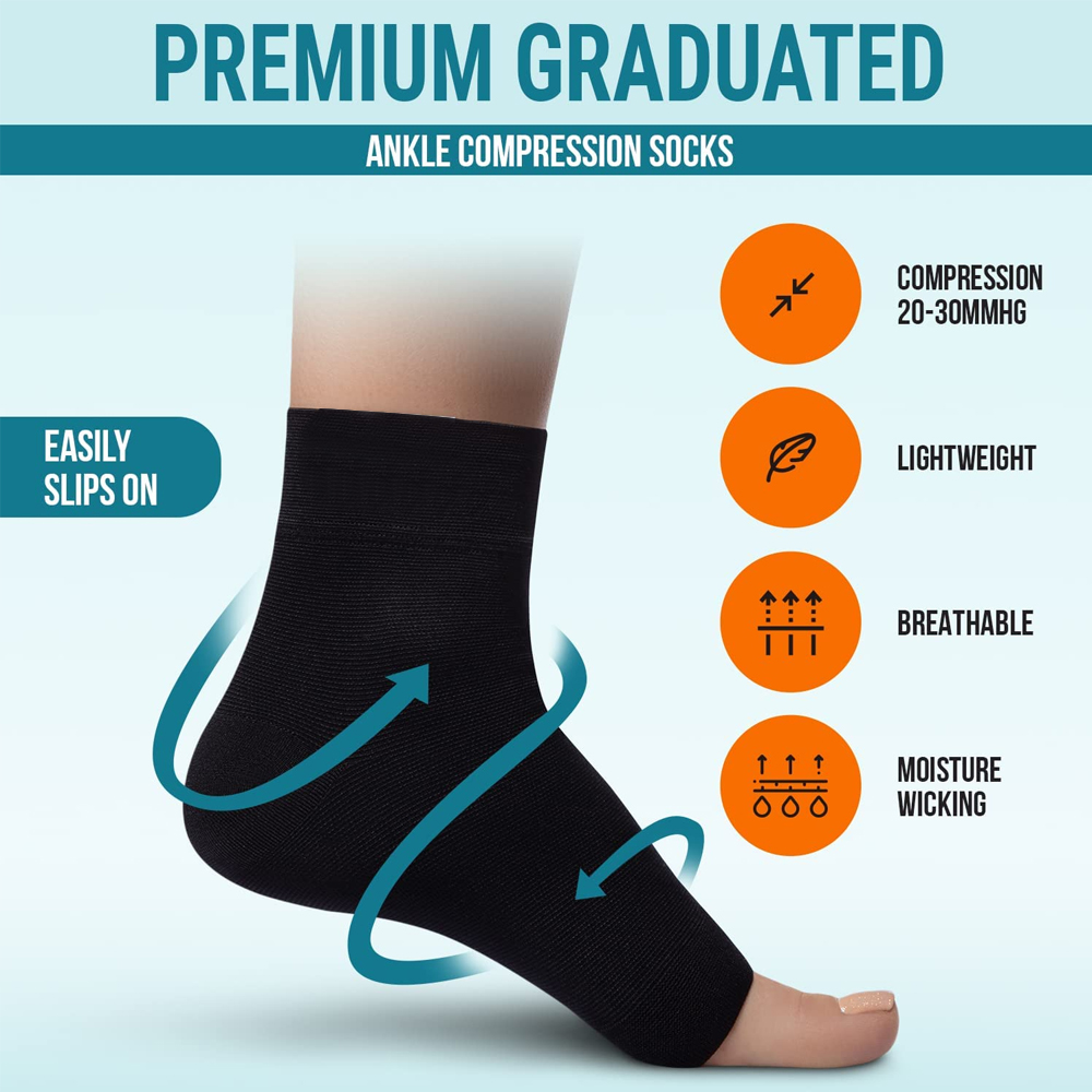 1 Pair Nano Socks Neuropathy S - Ankle Brace Sock 评论和价格