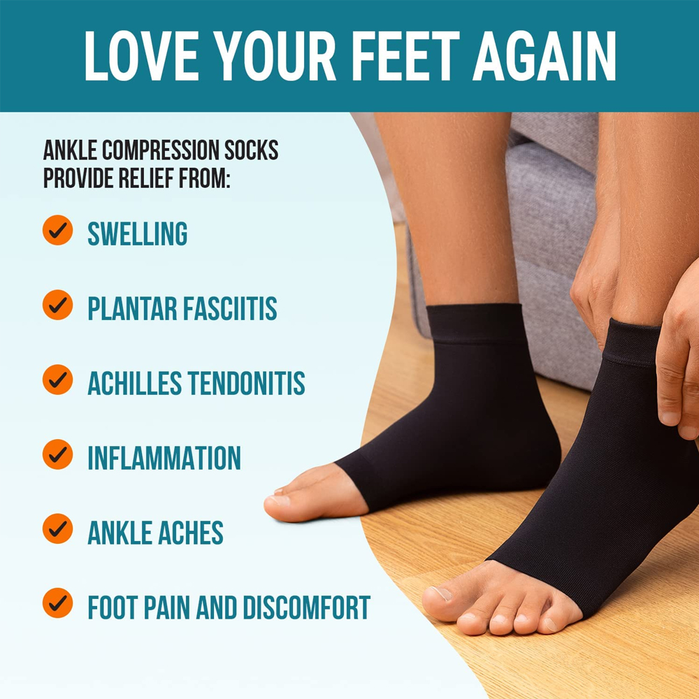 1 Pair Nano Socks Neuropathy S - Ankle Brace Sock 评论和价格