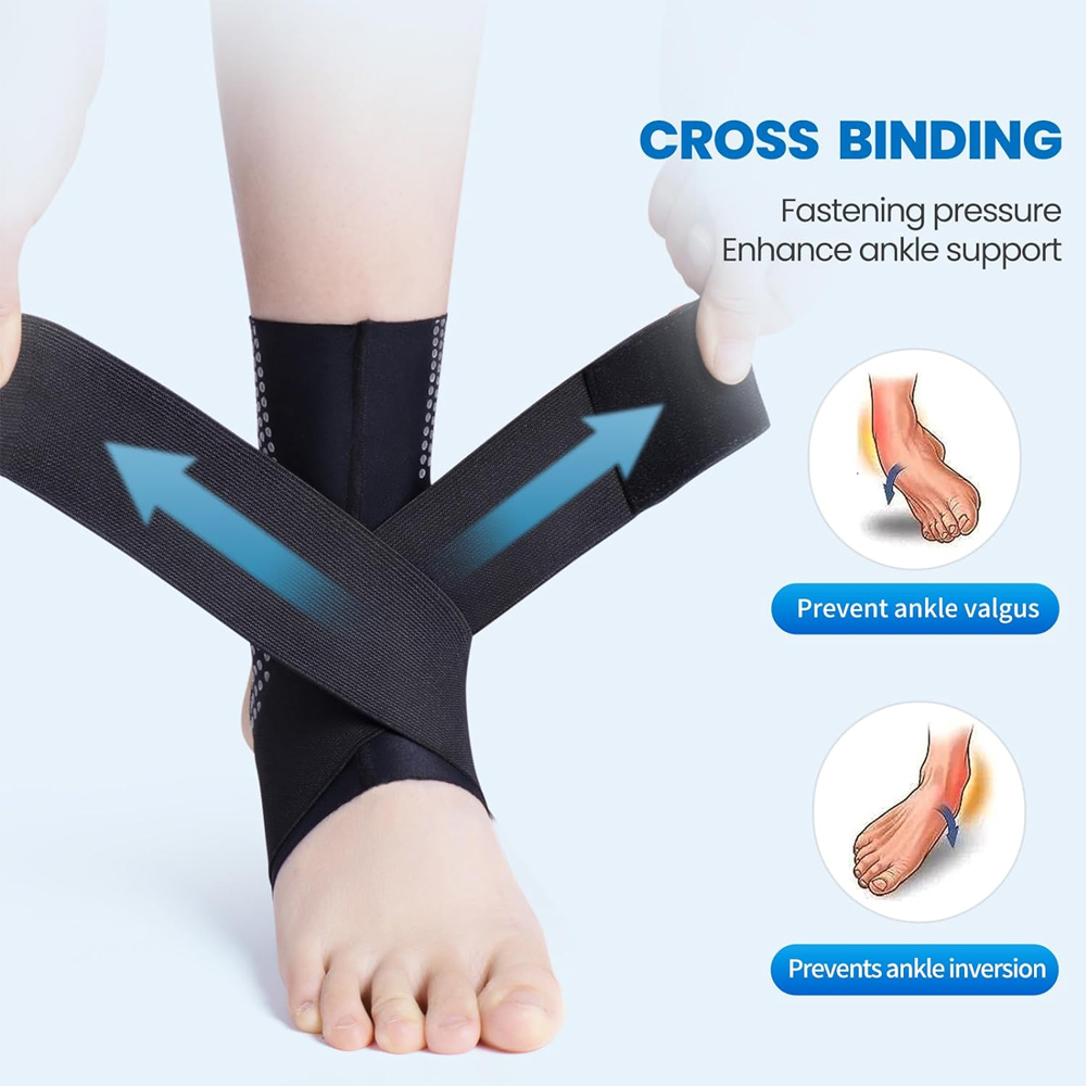 1Pcs Adjustable Compression An - Ankle Brace Sock 评论和价格