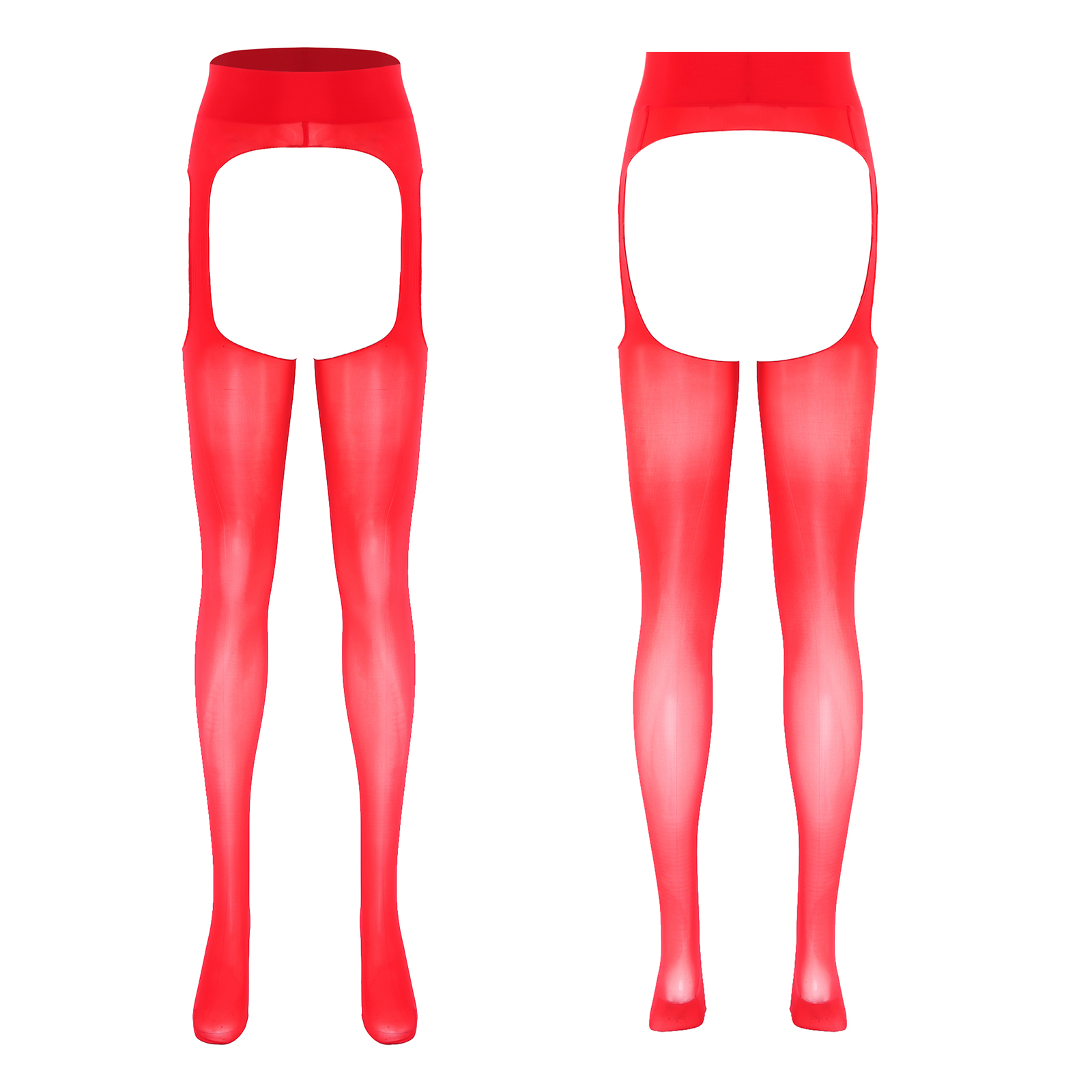 Women Sexy Open Crotch Glossy  - Tights Pantyhose Sheer 评论和价格