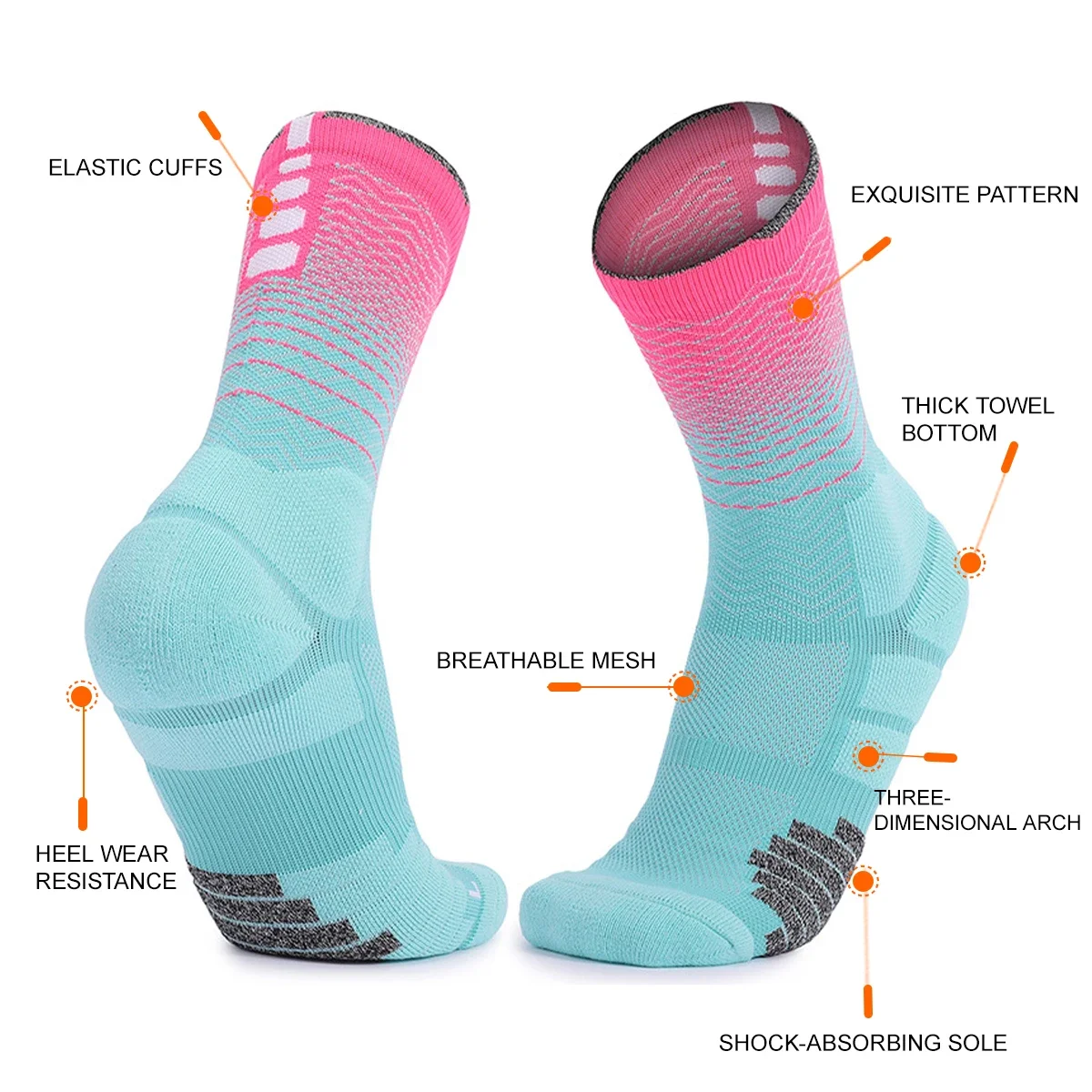 WRELS 1/2/3 Pairs Athletic Soc - Athletic Sock Cushion 评论和价格