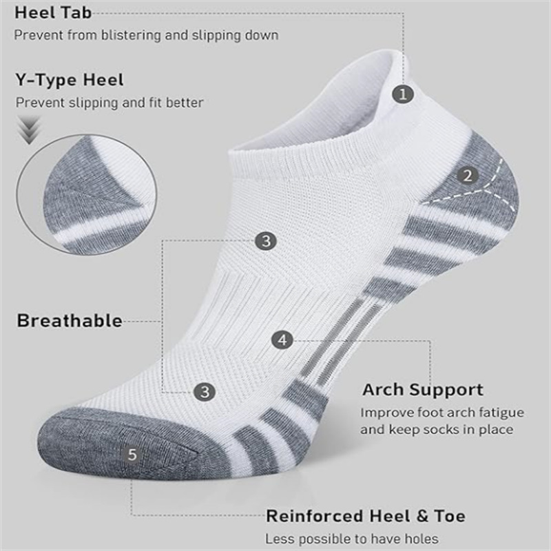 6/12Pairs Ankle Athletic Runni - Athletic Sock Cushion 评论和价格