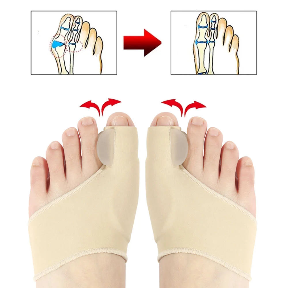 2Pcs Toe Separator Hallux Valg - Ankle Brace Sock 评论和价格