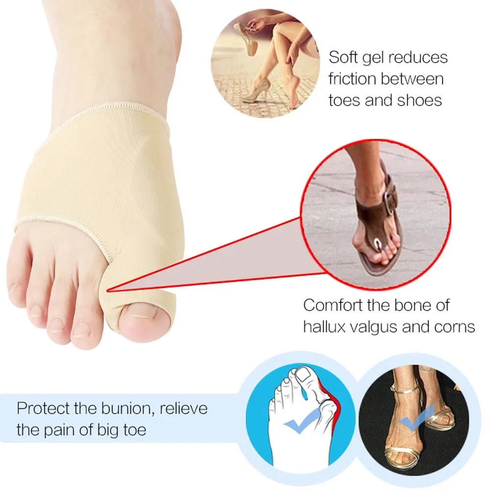 2Pcs Toe Separator Hallux Valg - Ankle Brace Sock 评论和价格